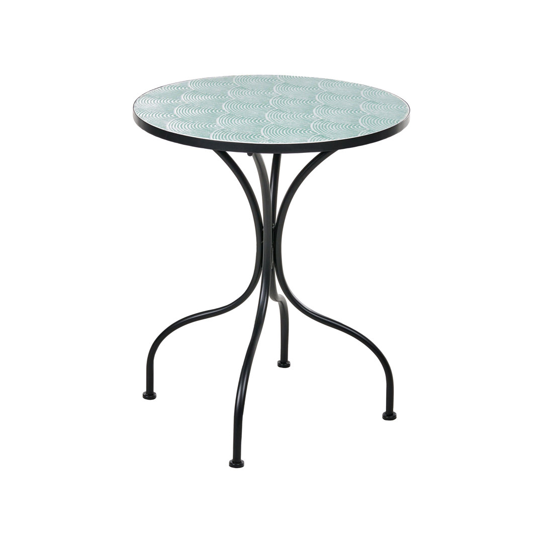 Cepero Round Metal Outdoor Bistro Table , 60cm cm W 60cm cm D