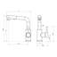Évier de cuisine à cuve simple à montage sur plan en acier inoxydable de calibre 16 avec robinet escamotable L 16 po x l 20 po-131521396