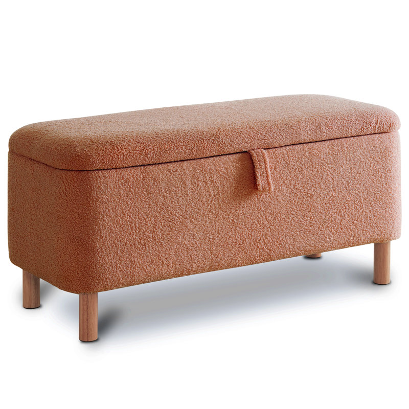 Banc de rangement avec repose-pieds 39,3 po Dayvian, Brun