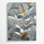 «Abstract Florals 39», art mural sur toile bleue-1933350447