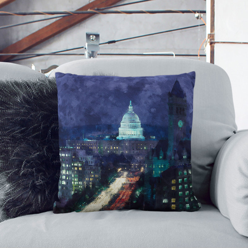 Square Cushion, 40cm H x 40cm W x 15cm D