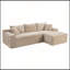 Canapé d'angle modulaire Cloud de 106,3 pouces avec méridienne en L et assise profonde. Aucun assemblage requis.-501245109