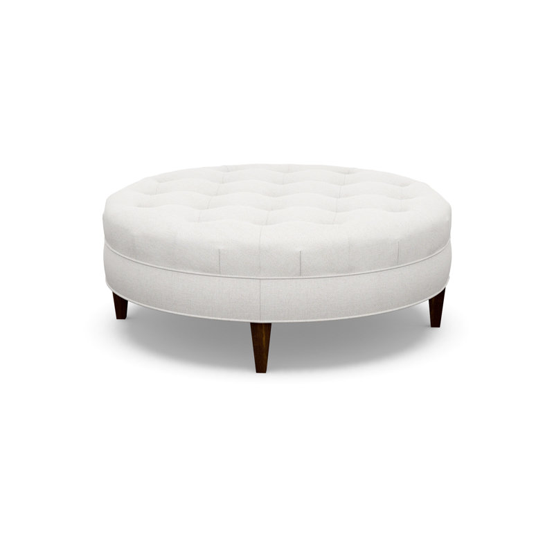 Round Ottoman, Walnut, 2245-80
