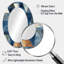Rustic Cobalt Triangle Symphony - grand miroir géométrique, décor de miroir mural unique et moderne, impression d'art en métal-122498521-122498522
