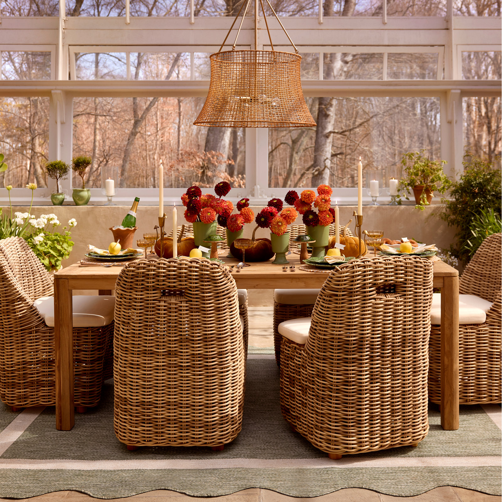 Skiles Flatweave Outdoor Rug, Rectangle 9'2.2" x 12'0.1"