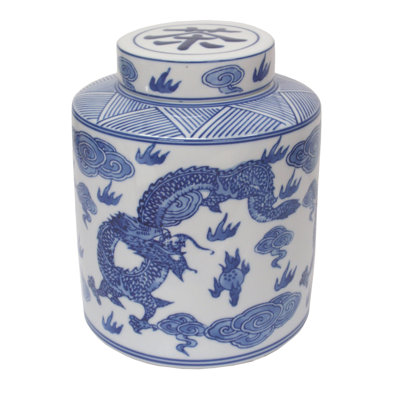 Handcrafted Porcelain China Decorative Jar 1