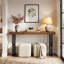 82cm Solid Wood Top Console Table