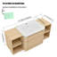 Ensemble de meuble-lavabo simple 48 po avec comptoir en céramique et portes à fermeture en douceur 48 po-391557111