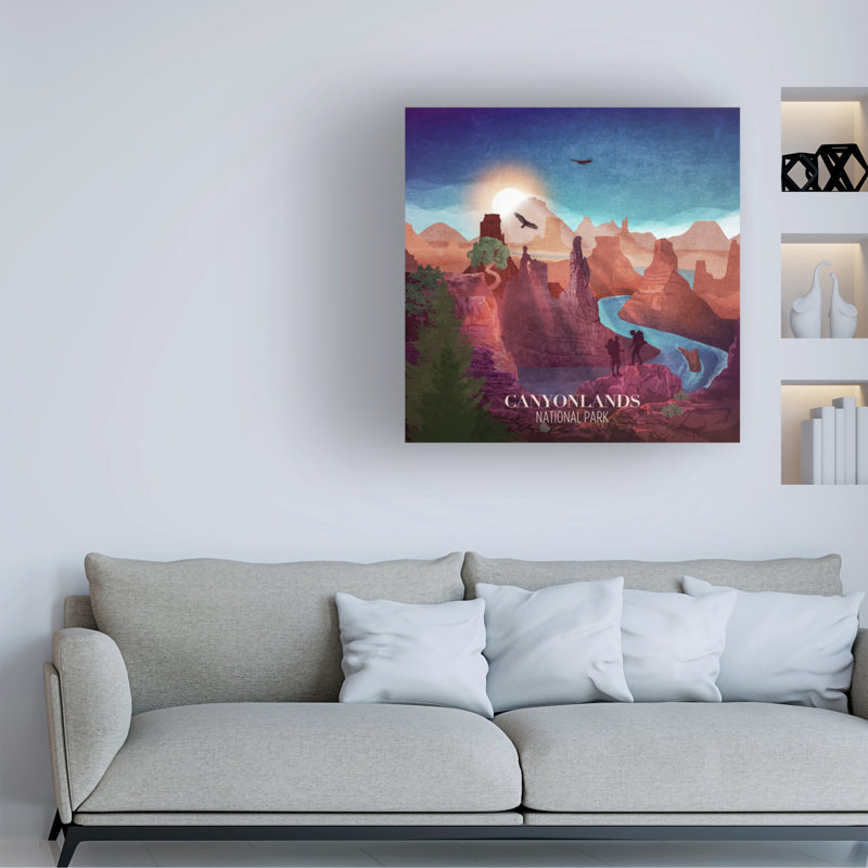 Art sur toile Emel Tunaboylu Canyonlands, H 14 po x l 14 po
