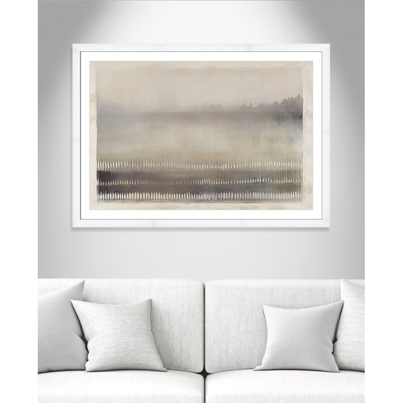 Équilibre équilibré III - reproduction de paysage par Irena Orlov, L 49 po x H 35 po, Imprimé mat, Blanc satiné