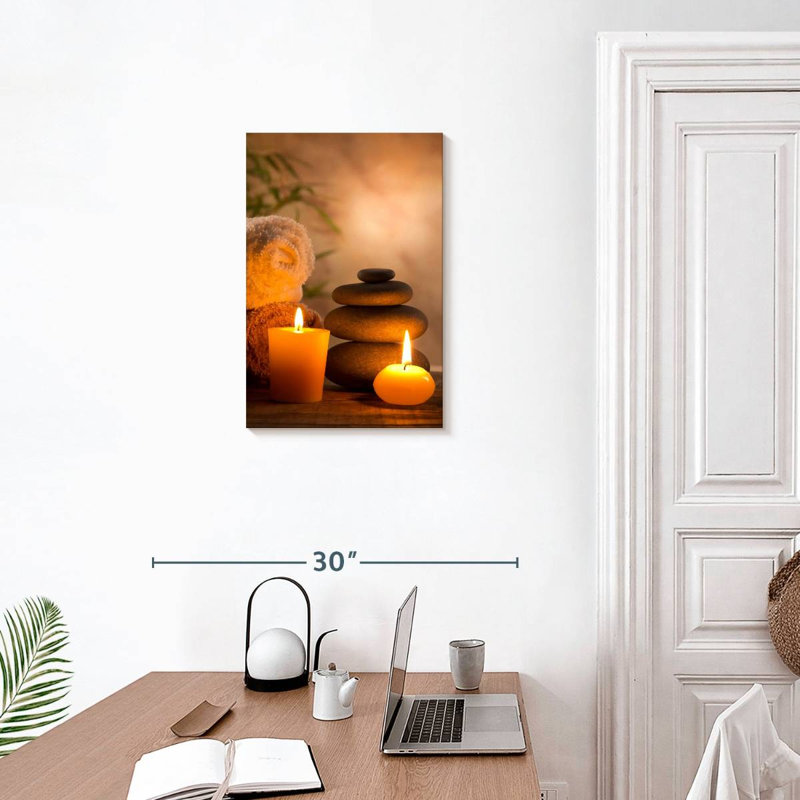 Aromatique spa, reproduction sur toile, H 24 po x l 16 po x P 1,25 po