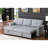 Leather  Reversible Sleeper Sectional Sofa, Upholstered Sofa-2098720201