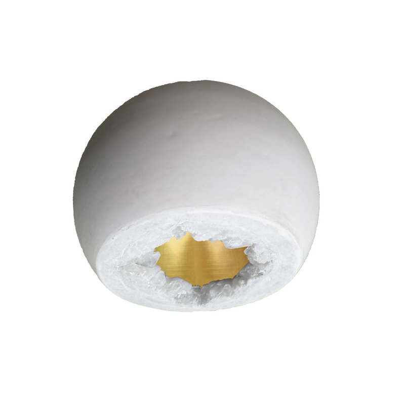 Geode 1 - Light Pendant, Matte White, Black