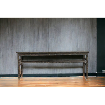 MingQing 89.4'' Solid Wood Console Table