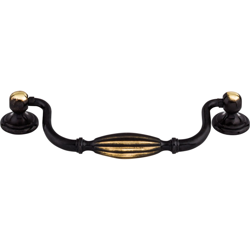 Tuscany Drop handle, Dark Antique Brass, 5 1/16" Center to Center