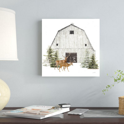 «Wooded Holiday VI» par Katie pertiet, impression sur toile tendue