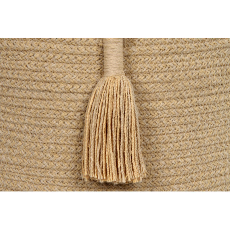 Lorena Canals Cotton Woods Fabric Decorative Basket, Honey