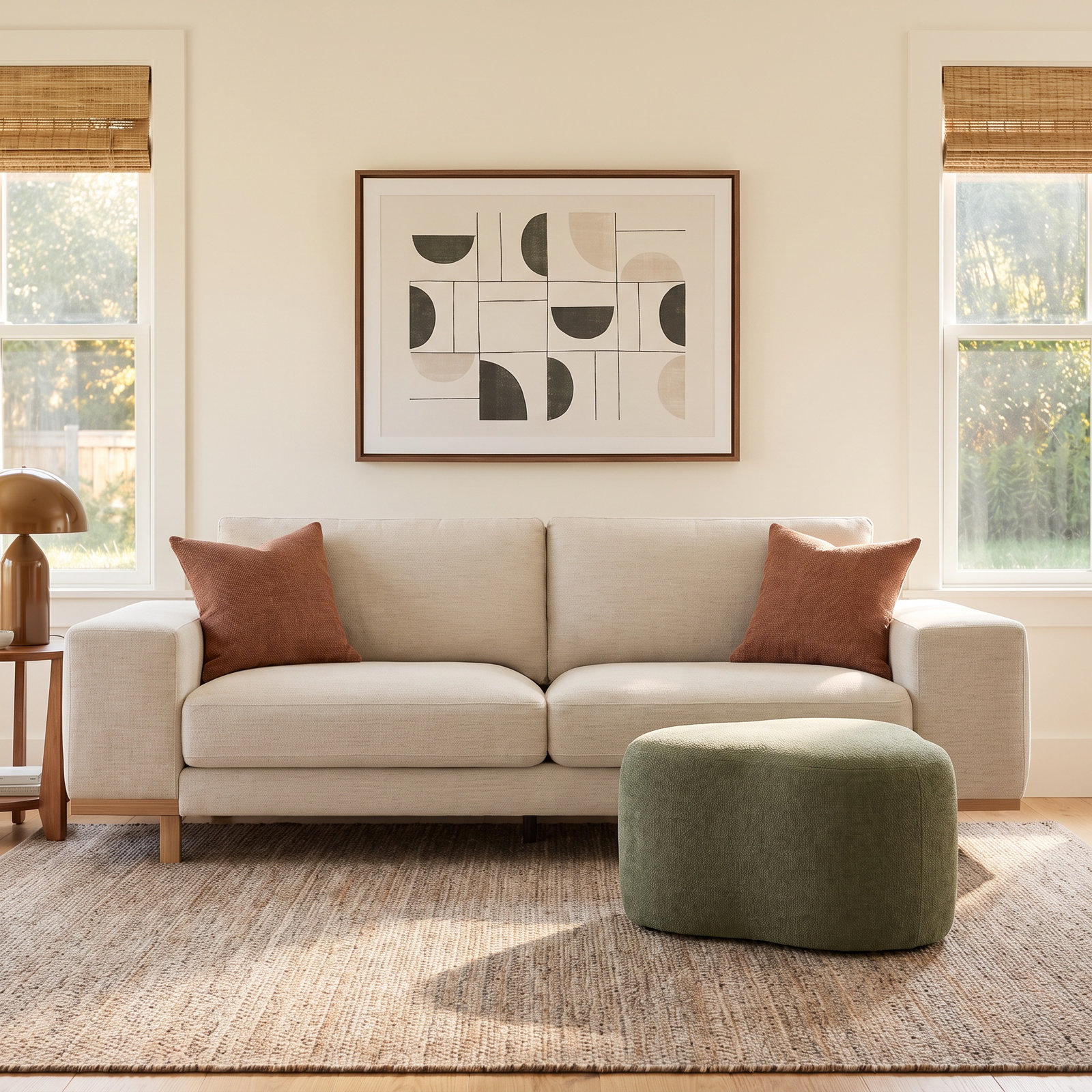 Arnette 97 " Velvet Upholstered Sofa, Brent Light Grey Basketweave