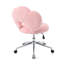 Fauteuil pivotant à 360 ° réglable en hauteur, fauteuil pivotant, tissu en peluche, fauteuil de bureau personnel-887760076