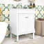 Meuble-lavabo simple 24 po avec plateau en céramique Sunde-1040463390