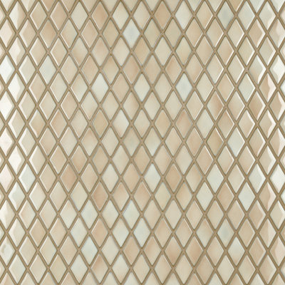 Hudson Kite Truffle 10-1/8" x 11-3/4" Porcelain Mosaic Tile