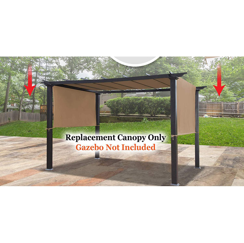 Auvent de remplacement universel pour structure de pergola 18 pi x 8,3 pi (Brun clair)
