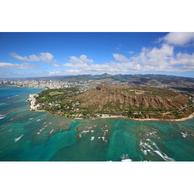 Honolulu City - Wrapped Canvas Print