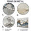 «Abstract Collages Coastal Waves Flow II», art mural abstrait en métal, impression sur métal moderne-1935760176
