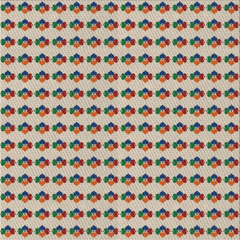 Tapis brun Power Loom, Carré 8 pi