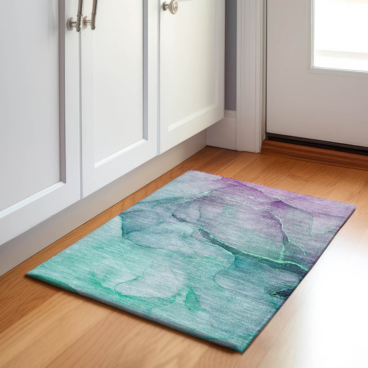 Premium Machine Washable Cerrito AMF508 Aloe Rug