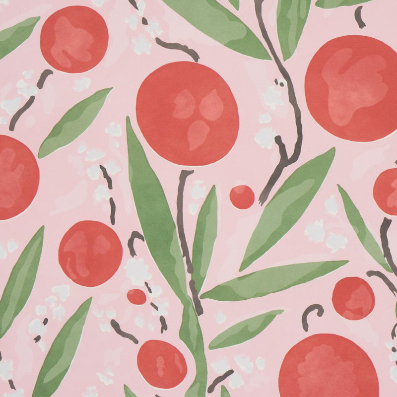 Mirabelle Wallpaper, Cherry & Blush