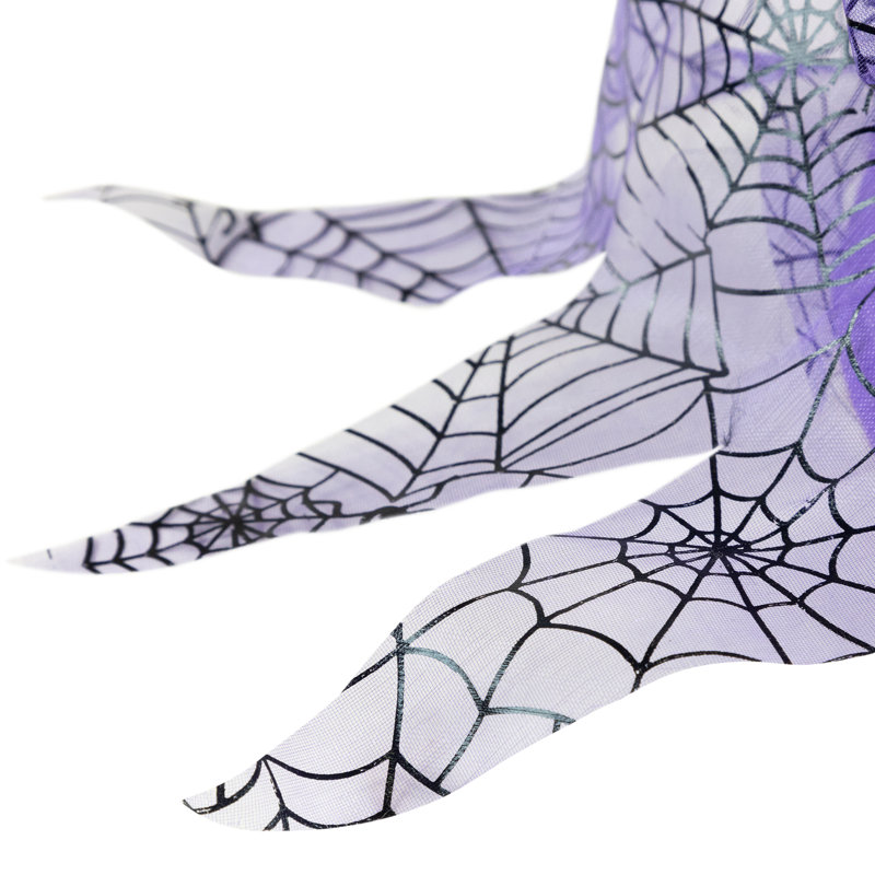 Décoration de Halloween animée sorcière volante avec balai - 25 po