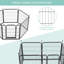 Heavy Duty 6 Panel Folding Metal Pet Playpen Dog Exercise Fence