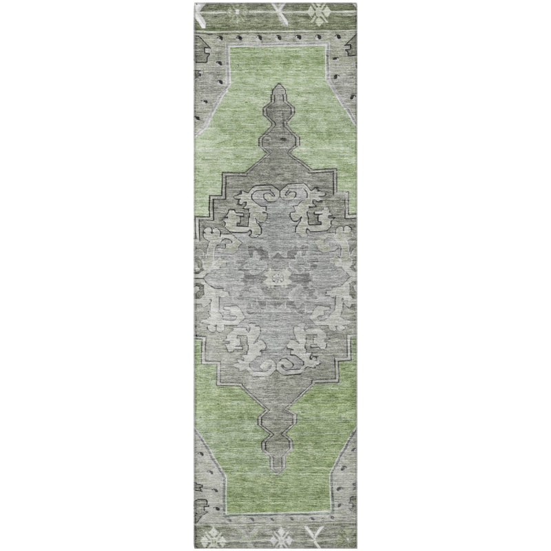 Premium Machine Washable Lubbers AMF1731 Global Rug, Runner 2'3" x 7'6"