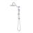 10 Inch Rain Shower Head with Handheld Shower System, Chrome Adjustable Height Shower Fixture with 3-Function Spray for Bathroom-123517222