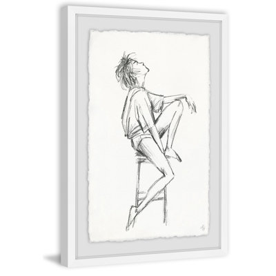 White Shirt Sketch - Single Picture Frame Painting