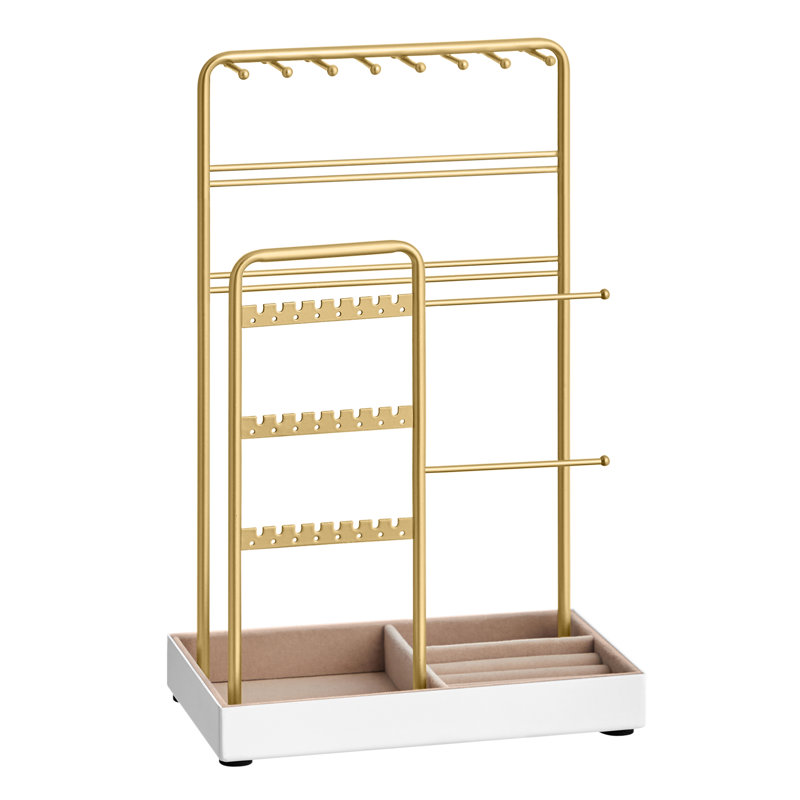 Tahtyana Steel Jewelry Stand +, Gold