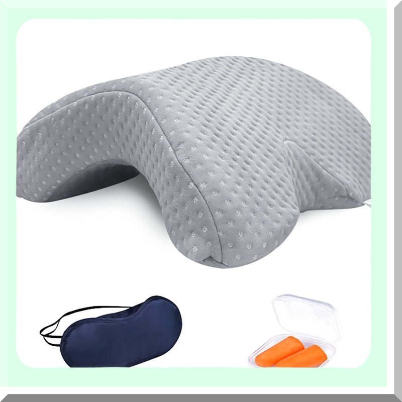 SleepEase Duo Comfort Pillow - Memory Foam Neck Support for Couples. Orthopedic Tunnel Pillow for Side, Back, Stomach Sleepers. Relieve Neck & Shoulder Pain.