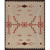 Southwestern Area Rug in Beige/Red