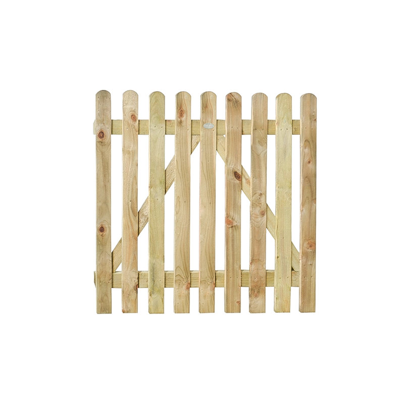 86.6cm H x 100cm W Natural Timber Wood