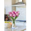 Fleurs artificielles de tulipes artificielles dans un vase transparent-1044271163