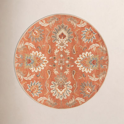 Aaron Terracotta Orange Hand-Tufted Wool Rug