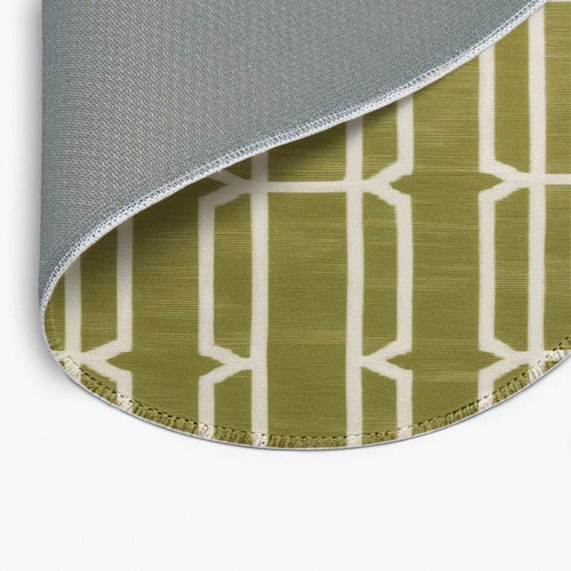 Tapis brun intérieur et extérieur Trellis, Rond 5 pi