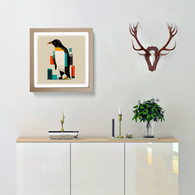 Penguin Suprematism - Framed Print