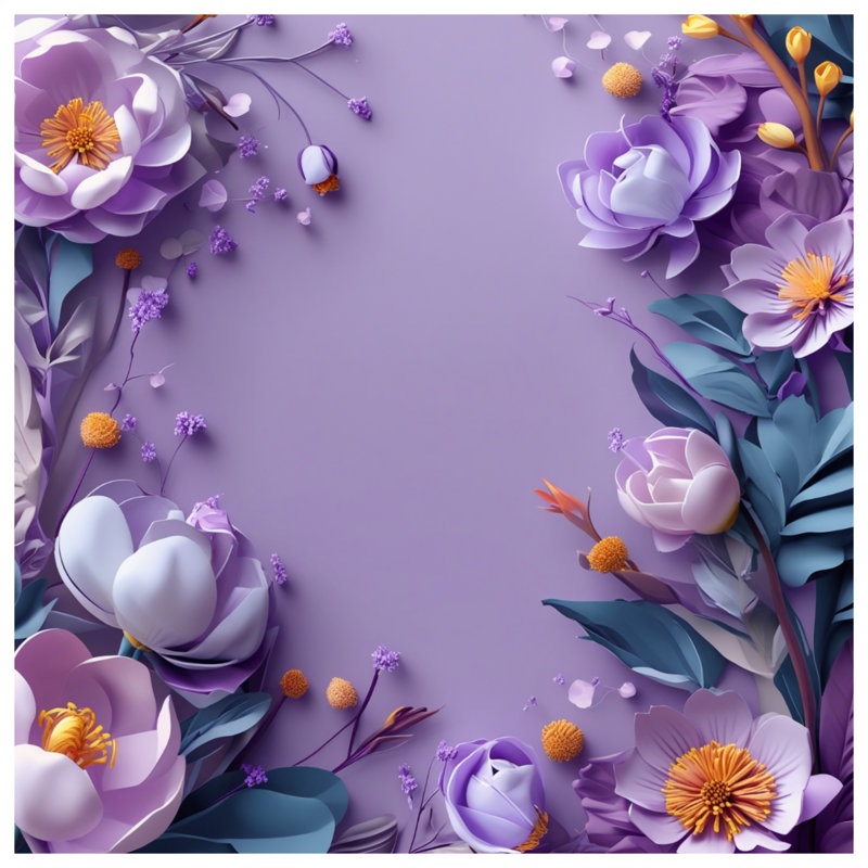 Édredon mauve à motif floral, Très grand lit