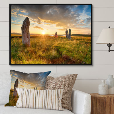 Pierres debout sur toile