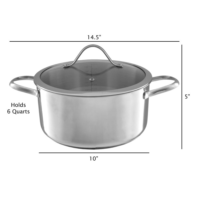 Classic Cuisine 6 Qt. Stock Pot with Lid