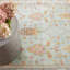 Mara Hand Knotted Wool Oriental Area Rug in Beige/Sky/Pink-1783204977