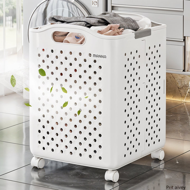 Metro Lane Polyethylene Plastic Decorative Basket