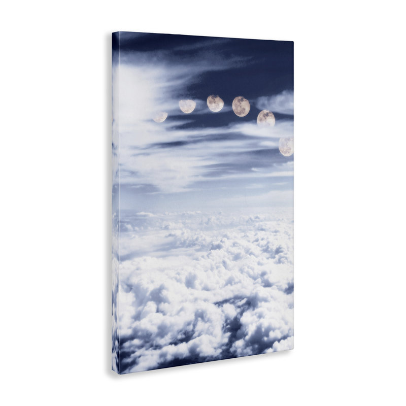 «Moon Phases Over Clouds» par Sundance Group, H 36 po x l 24 po
